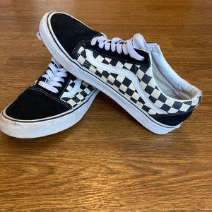 Mens Black and White Checkered Vans